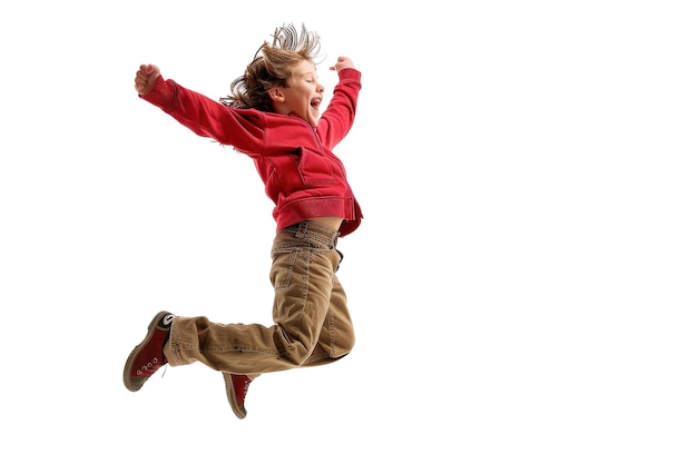 Photo une danse heureuse avec un fond transparent