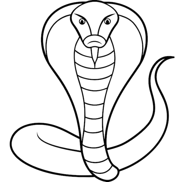 Photo un dessin d'un serpent avec une ligne de rayures