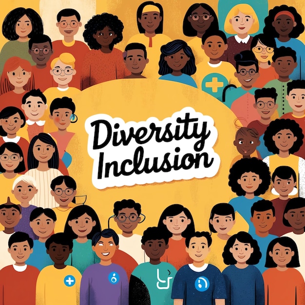 Photo diversité et inclusion sur le lieu de travail