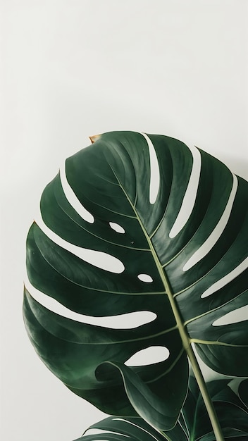 Photo les feuilles isolées de monstera de la jungle tropicale