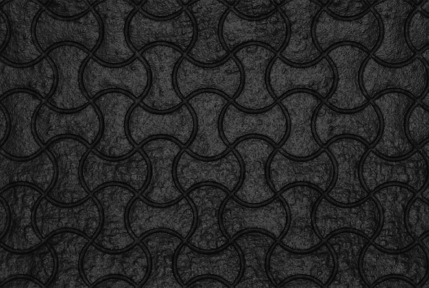 Fond de texture en cuir matelassé noir