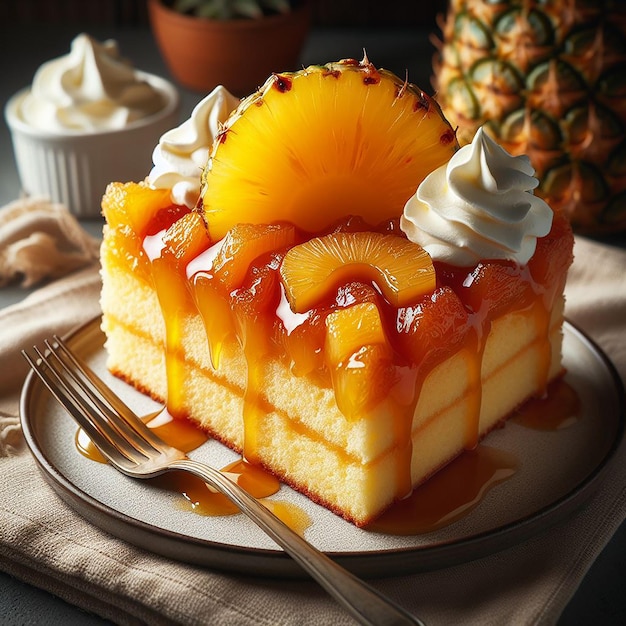 gâteau d'anniversaire avec des fruits générés Ai