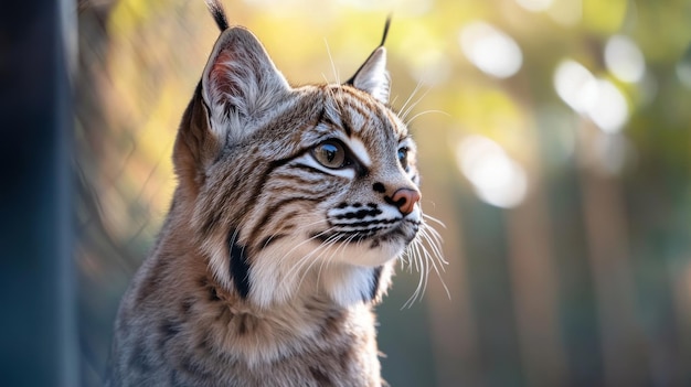 Photo un gros plan d'un lynx dans la nature