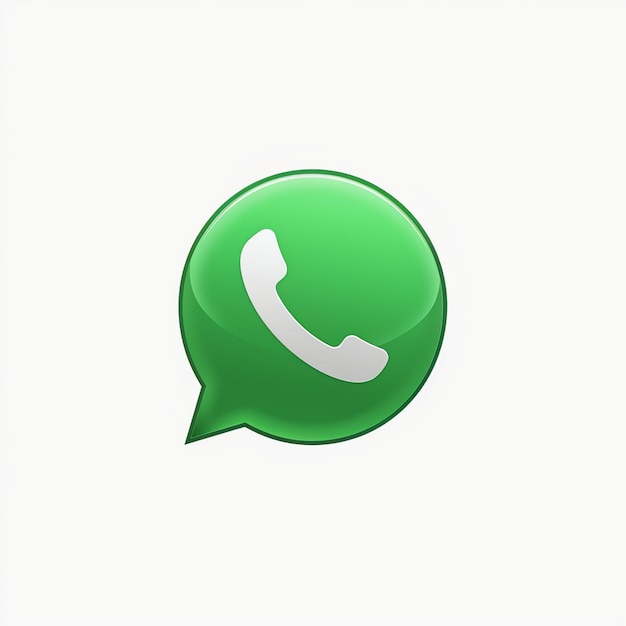 Photo icône de whatsapp en 3d