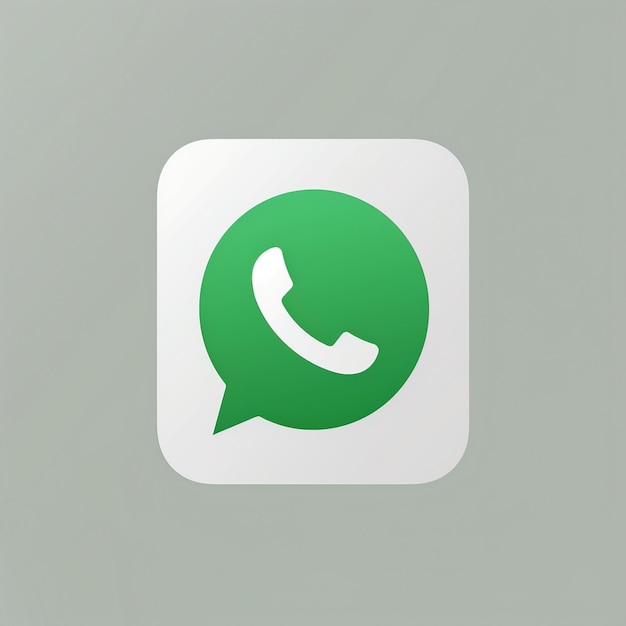 Photo icône de whatsapp en 3d