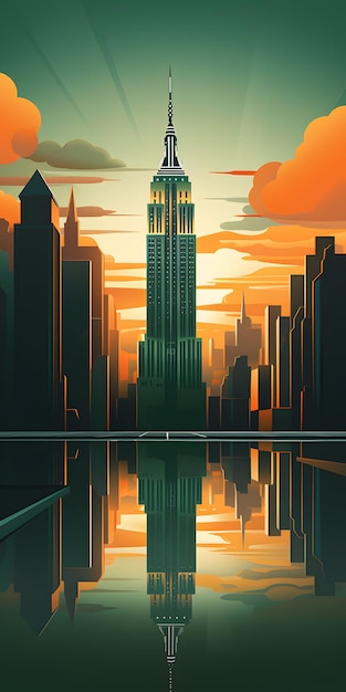 Photo illustration de l'empire state building