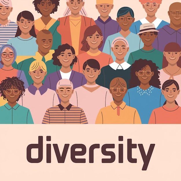 Photo des illustrations vibrantes célébrant la diversité et l'inclusion à travers les cultures