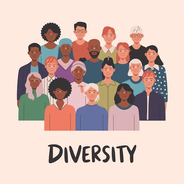 Photo des illustrations vibrantes célébrant la diversité et l'inclusion à travers les cultures