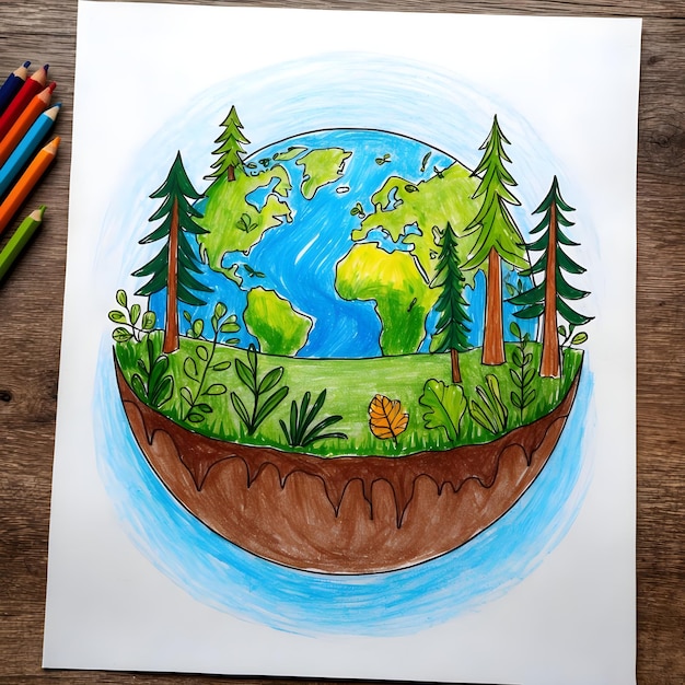 Photo inspiration pour le dessin de la terre