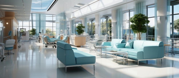 L'intérieur d'une salle d'hôpital de luxe