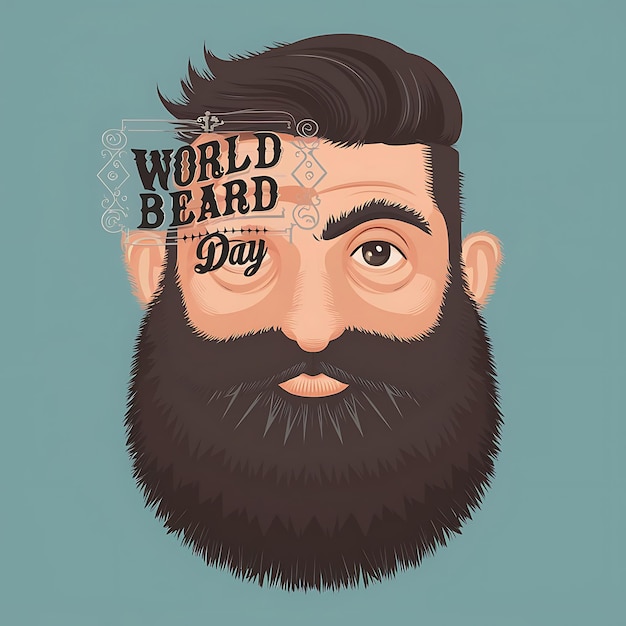 Photo la journée mondiale de la barbe