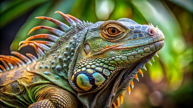 Photo le lézard reptile de l'iguane