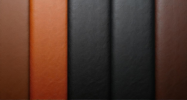 Photo un livre en cuir noir avec une couverture en cuir rouge