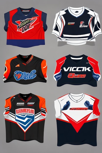 Photo maillots de sport vectoriels, maillots de course, maillot de course