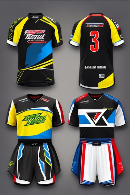 Photo maillots de sport vectoriels, maillots de course, maillot de course