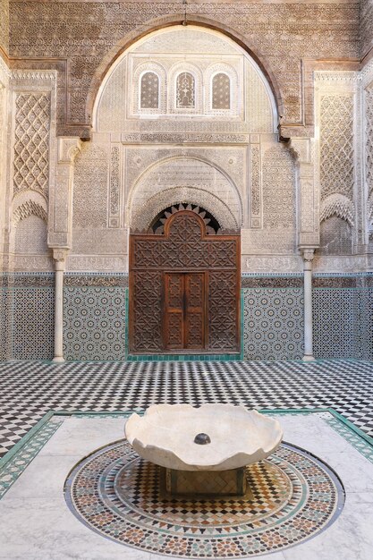 Photo médersa bou inania à fès maroc