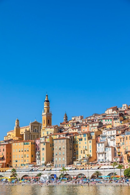 Menton sur la Côte d'Azur nommée la Côte d'Azur située dans le sud de la France