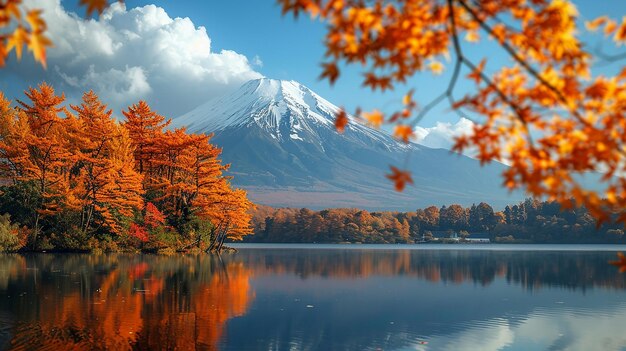 Photo le mont fuji au japon photographie hd