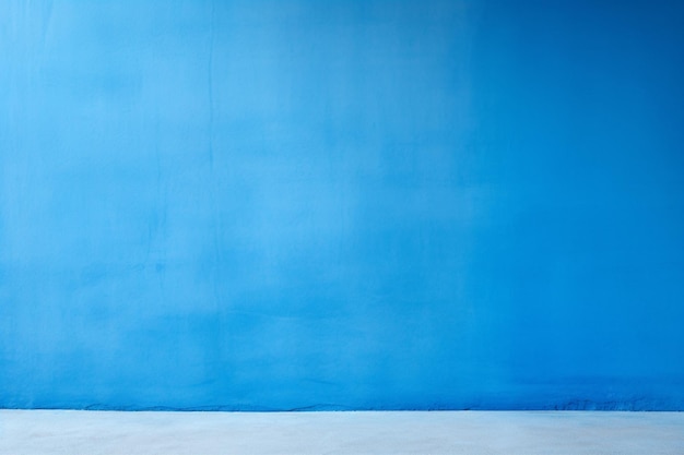 Photo un mur bleu avec une lumière naturelle diffuse