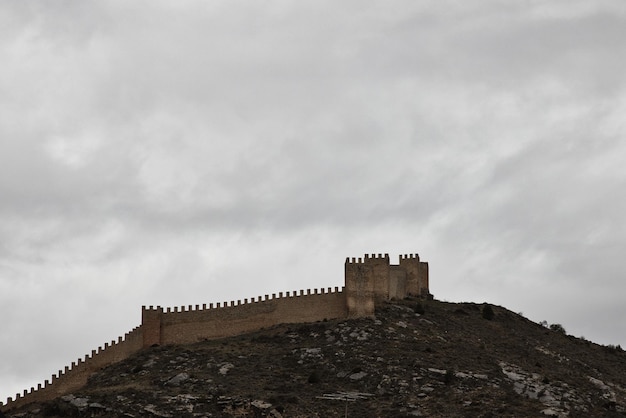 Photo partie supérieure du mur d'albarracin espagne