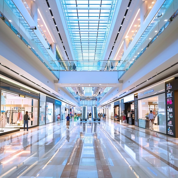 Photo photo de l'intérieur d'un centre commercial à l'intérieur