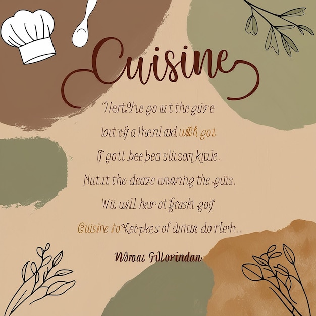 Photo phrases courtes de cuisine et citations