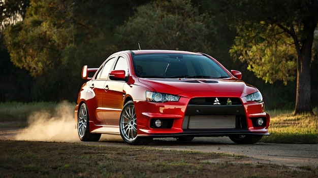 Photo rally du patrimoine mitsubishi lancer evo