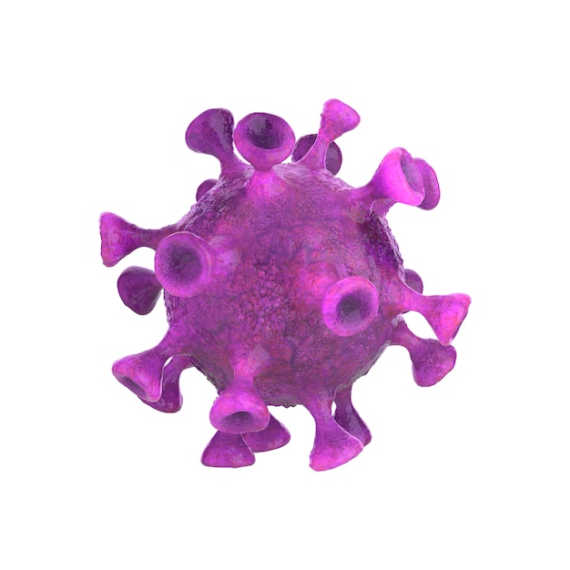 Rendu 3D du coronavirus