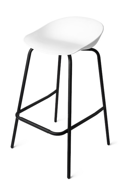 Photo tabouret de bar en plastique haut isolated on white