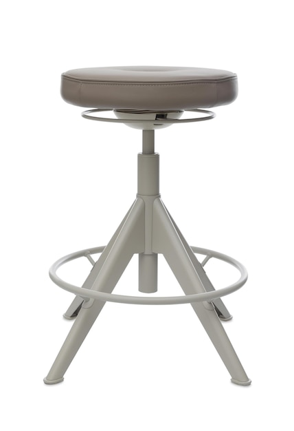 Photo tabouret élégant sur fond blanc élément intérieur