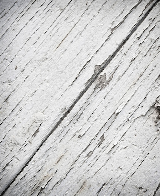 La texture blanche en gros plan peint des planches de bois.