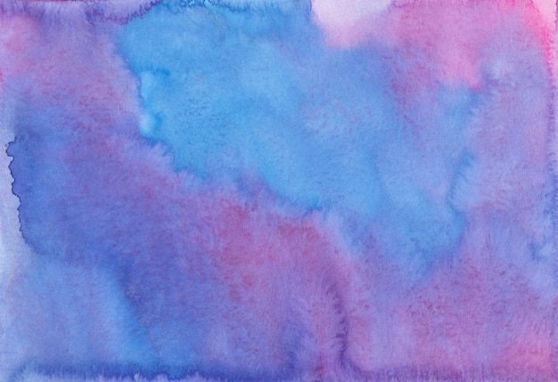 Texture de fond aquarelle violet et bleu foncé Taches sur papier