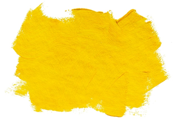 Texture de peinture acrylique tache jaune