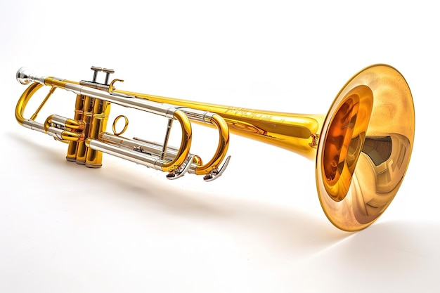 Photo le trombone isolé dans un fond transparent