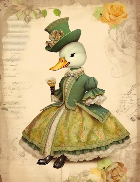 Vieille texture de papier d'un canard avec des vêtements journal de déchets fond de papier numérique