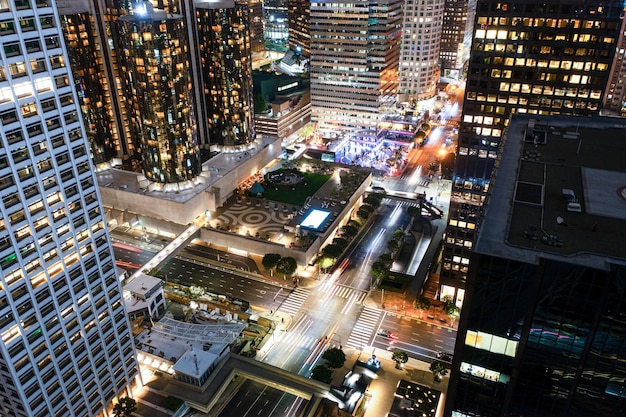 Vue aérienne créative du paysage urbain