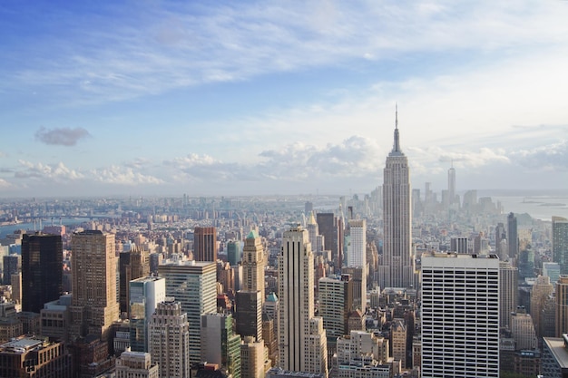 Photo vue de la ville de new york