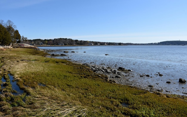 Vues côtières de Duxbury Bay dans le Massachusetts