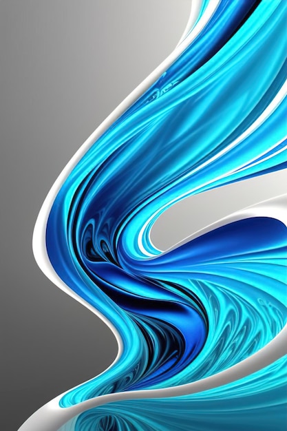 3d blue wave design pattern