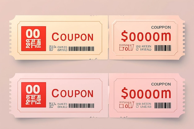 Photo 3d coupon or voucher