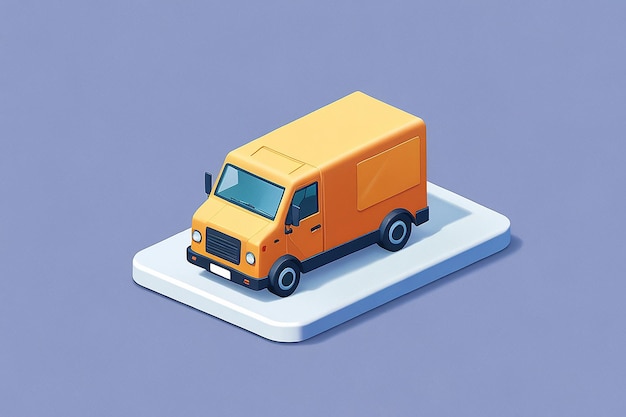 3D Delivery Truck Icon