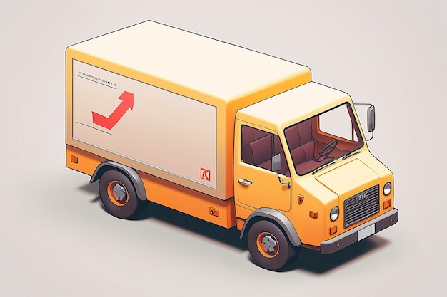 3D Delivery Truck Icon