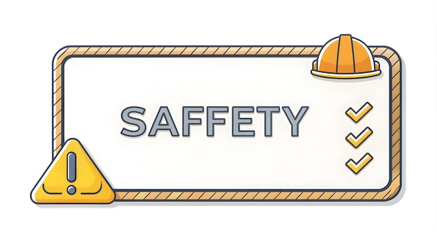 Photo 3d flat icon as safety illustration with blank area for customizable text concept as a creative depi