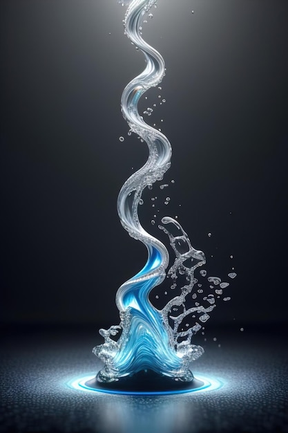 3d fluid splash design pattern