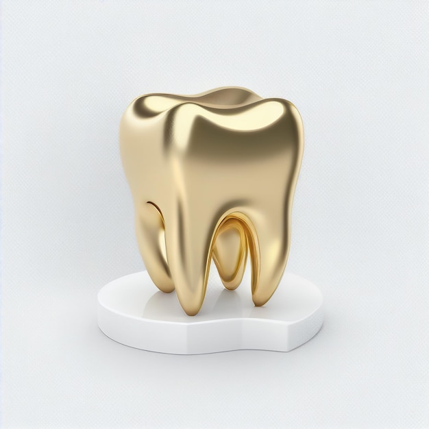 3D Golden Tooth