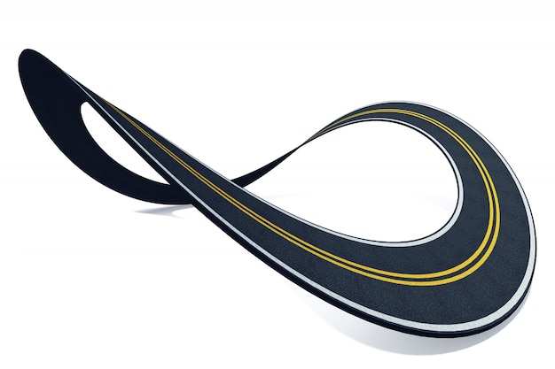 3d illustration of highway loop