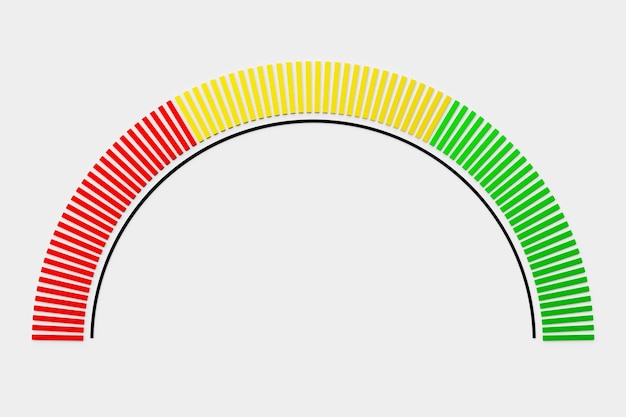 Photo 3d illustration of speed measuring speed icon colorful speedometer icon