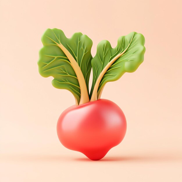 Photo 3d rhubarb icon tart stalk vegetable often used in pies and dessert illustration logo