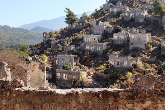 Abandoned village in Turkey Fethiye Kayakoy