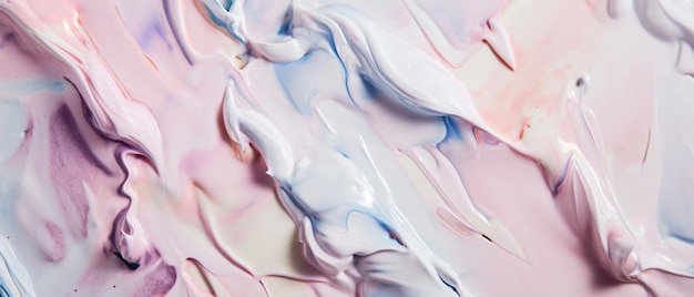 Photo abstract background of pink white and yellow paint splashes